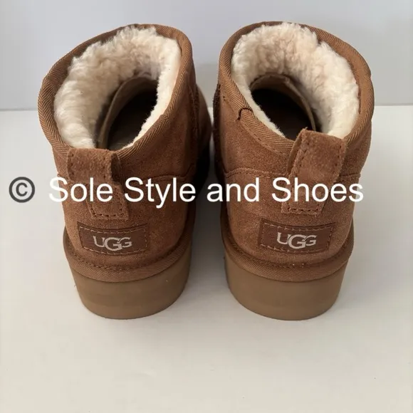 UGG Classic Ultra Mini Platform Boots Chestnut Big Kids 6 (Fits Women’s 8) NWOB