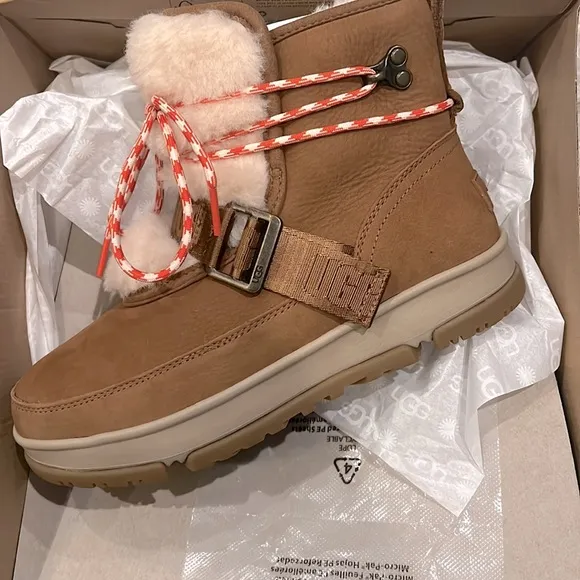 UGG Classic Weather Hiker Suede Ankle Boots, Winter &amp; Snow, Size 7.5 New in Box