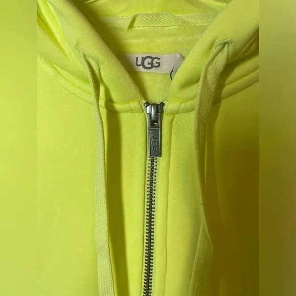 UGG Gertie Full Zip Hoodie Medium Sunny Lime