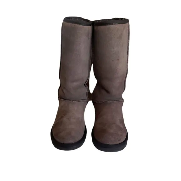 UGG Grey Sheepskin Classic Tall Boots 5815 Women's Size W 7