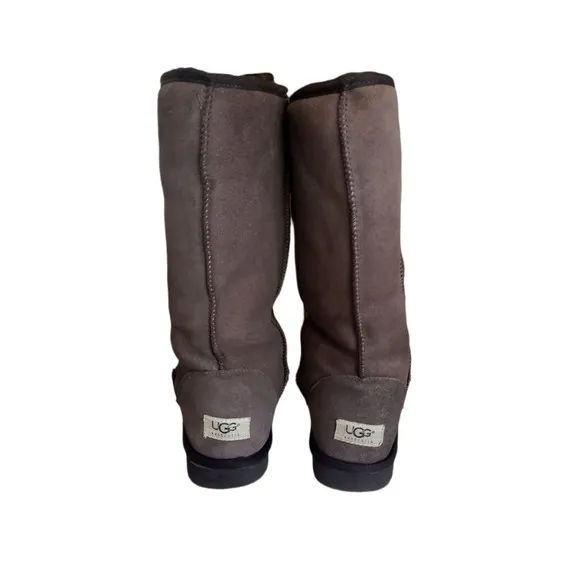 UGG Grey Sheepskin Classic Tall Boots 5815 Women's Size W 7