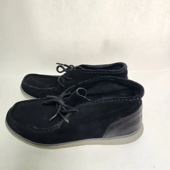 Ugg Hendrickson Chukka Boots Black Suede 1013862 Size 10