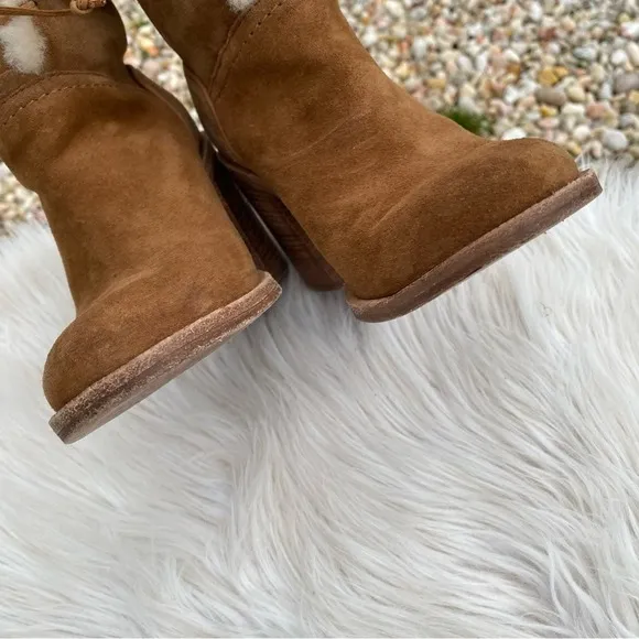 UGG Jerene Sherling Suede heeled Boots 6