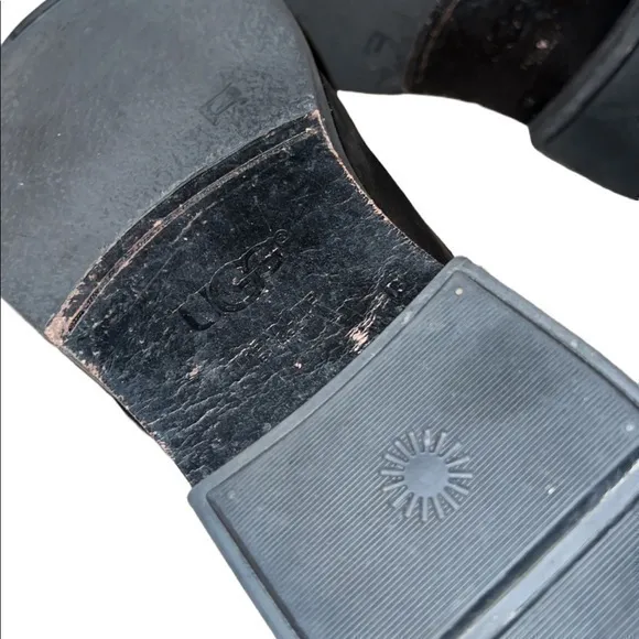 UGG‎ Jovin Black Leather Oxford Shoes