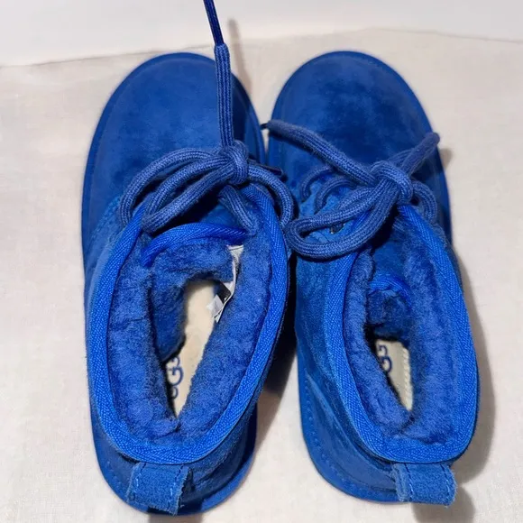 UGG Kids Blue Suede Boots