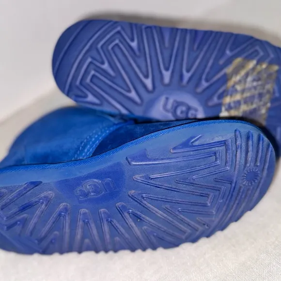 UGG Kids Blue Suede Boots