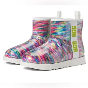 UGG kids classic clear mini Pixelate boots
