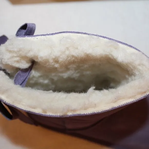 UGG KOOLABURRA NEW GIRLS SUEDE BOW BOOTS PURPLE‎