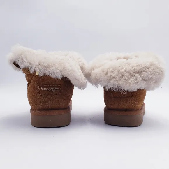 UGG Koolaburra Remley Mini Suede Boots Chestnut 1105809 Women's Size 8