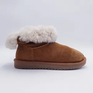 UGG Koolaburra Remley Mini Suede Boots Chestnut 1105809 Women's Size 8