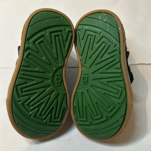 Ugg Leather and Suede Velcro Sneaker Boots