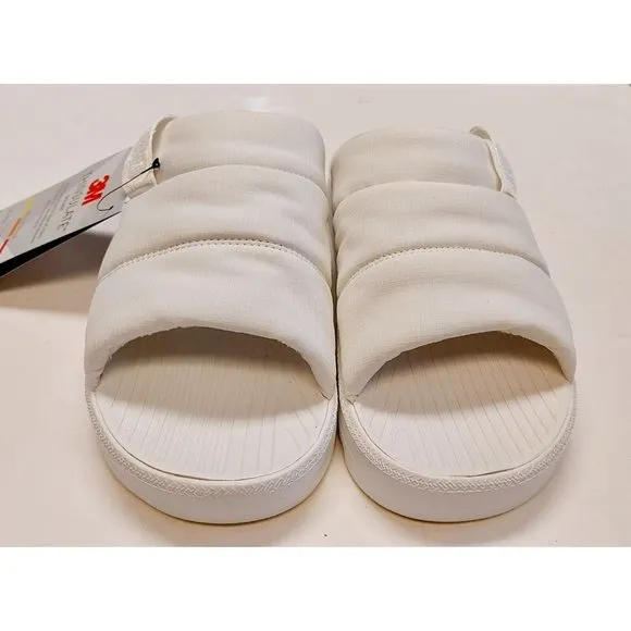 UGG Maxxer Slide Sandals 3M Thinsulate Mens Size 10 White Sugarcane 1137970