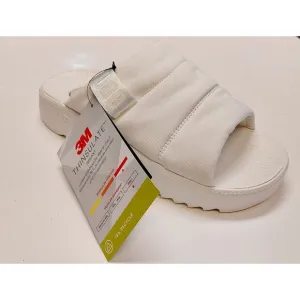 UGG Maxxer Slide Sandals 3M Thinsulate Mens Size 10 White Sugarcane 1137970