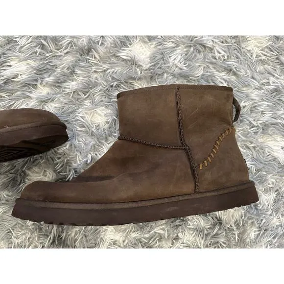 Ugg Men's Classic Mini Short Brown Boots Size 18 1006523