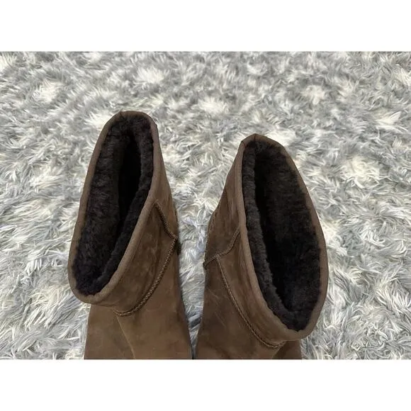 Ugg Men's Classic Mini Short Brown Boots Size 18 1006523