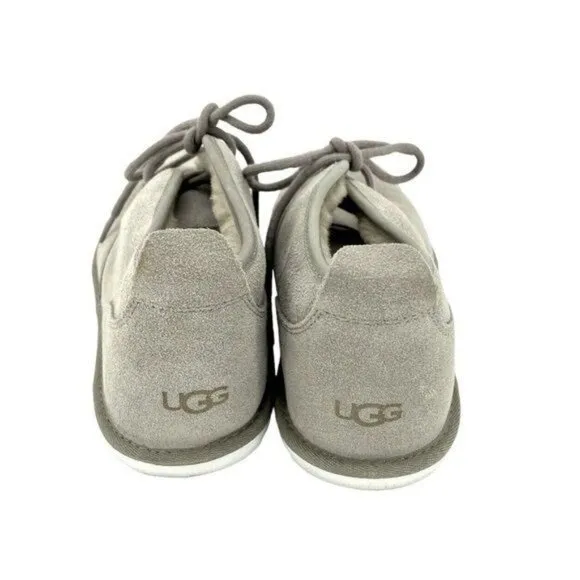 UGG Mens Maksim Chukka Suede Shearling Boots Bindle Gray Lace up Sz 9 NEW