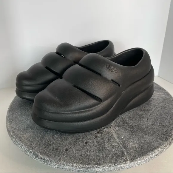 Ugg Sport Yeah Black Rubber Shoes Clogs Sandals 7