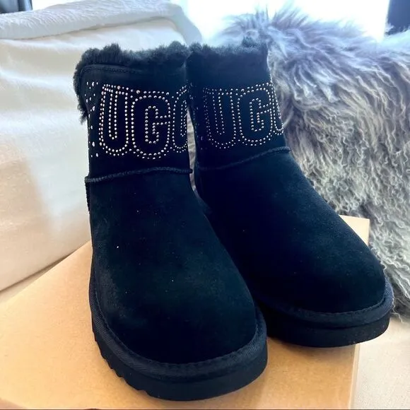Ugg classic Gem Mini boots black