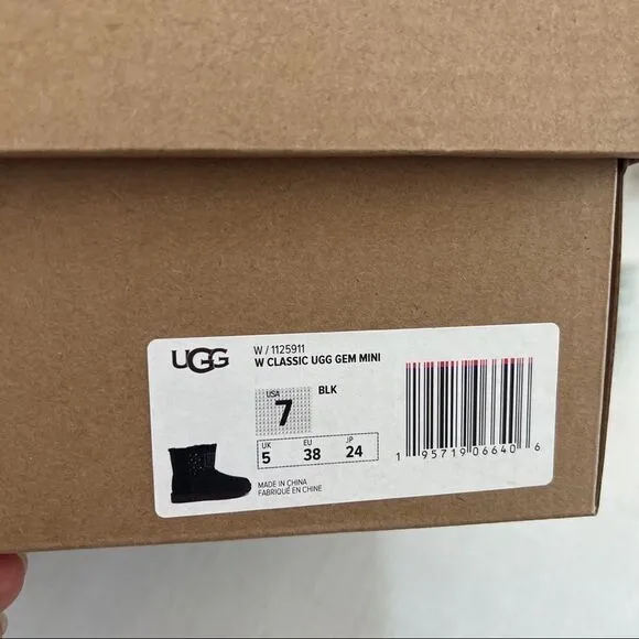 Ugg classic Gem Mini boots black