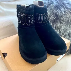 Ugg classic Gem Mini boots black