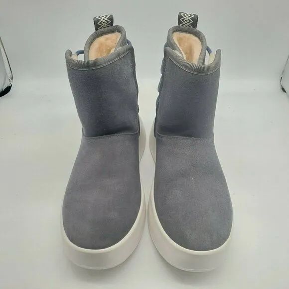 Ugg Womens Classic Boom Ankle Gray Boots Size 5