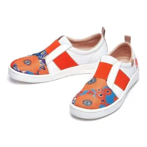 UIN Women's Walking Casual Slip On Skate Shoes (Marigolds Cordoba)New No Box