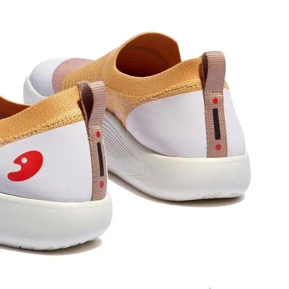UIN Women's Slip On Walking Shoes Comfort Fashion Sneaker (Mahon Ⅳ-cork Yellow)