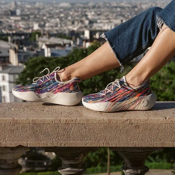 UIN Women's Fashion Sneakers Walking Casual Athletic Shoes (fleeting Streamer)