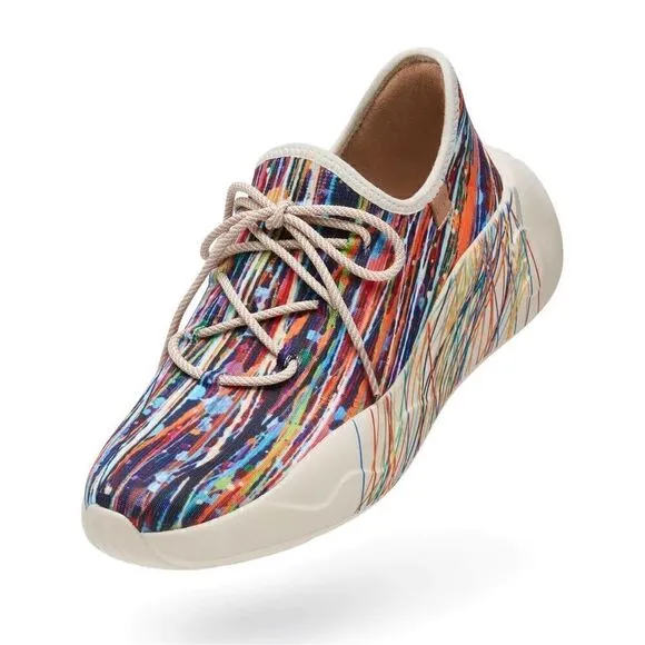 UIN Women's Fashion Sneakers Walking Casual Athletic Shoes (fleeting Streamer)