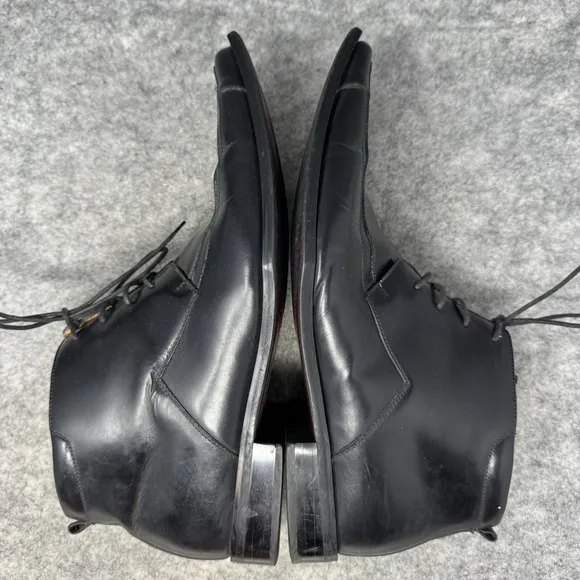 Umberto Pellegrini Boots Shoes Mens Size 10.5 Black Leather Pointed Toe Italy