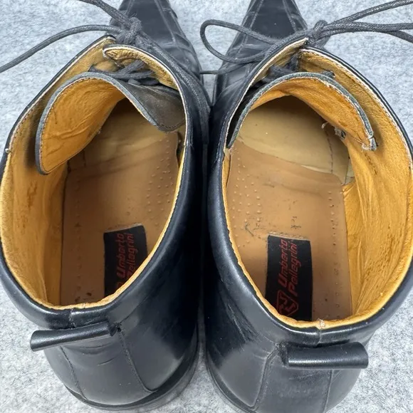 Umberto Pellegrini Boots Shoes Mens Size 10.5 Black Leather Pointed Toe Italy