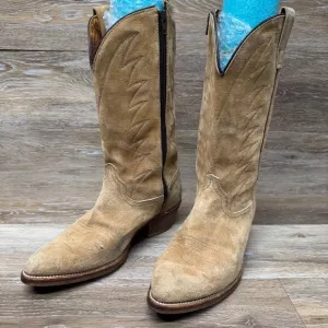 Unbranded Tan Suede Cowboy Boots Men's Size 9.5