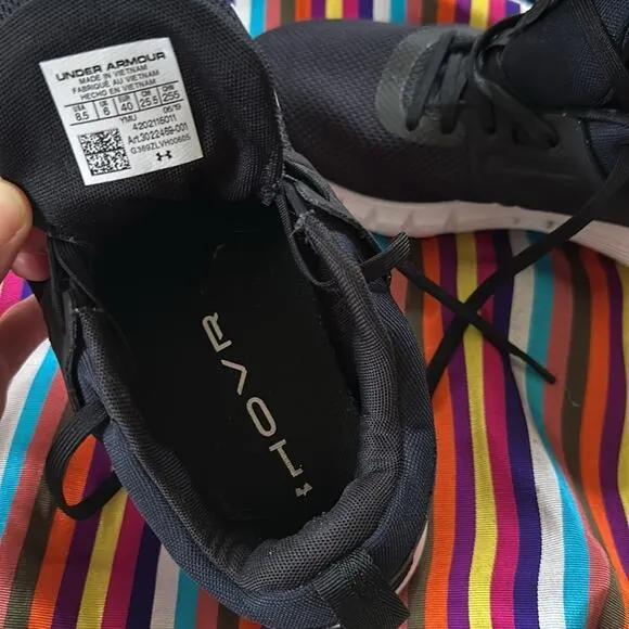 Under Armour HOVR CTW Shoes Womens 8.5 Black Running Athletic Sneaker marathon