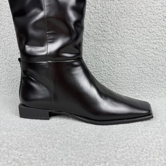 Vagabond Atelier Boots Womens 9 / EU 39 Shoes Black Salma Tall Calf Knee High