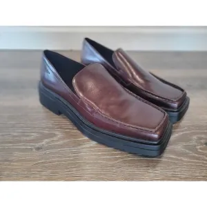 Vagabond Eyra Flat Loafer Chunky Brown Leather Shoes size 40 NEW