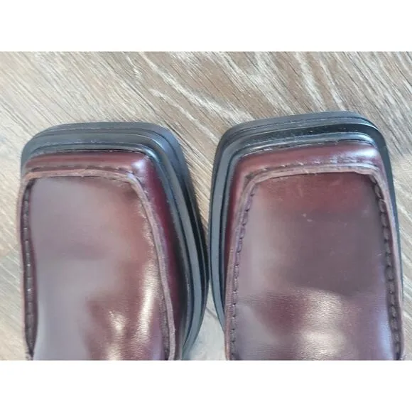 Vagabond Eyra Flat Loafer Chunky Brown Leather Shoes size 40 NEW