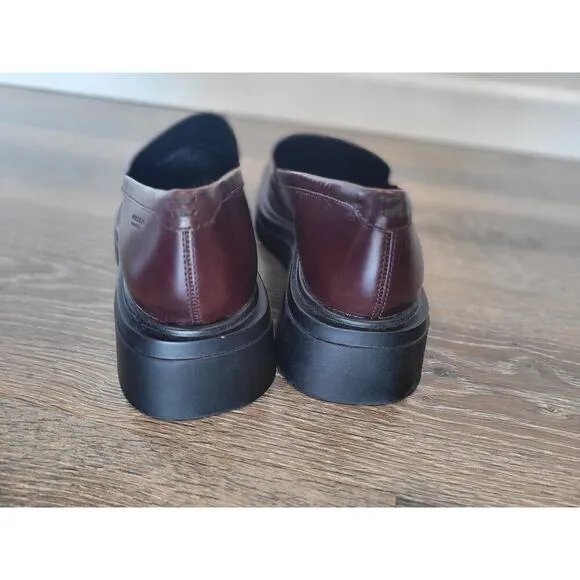 Vagabond Eyra Flat Loafer Chunky Brown Leather Shoes size 40 NEW