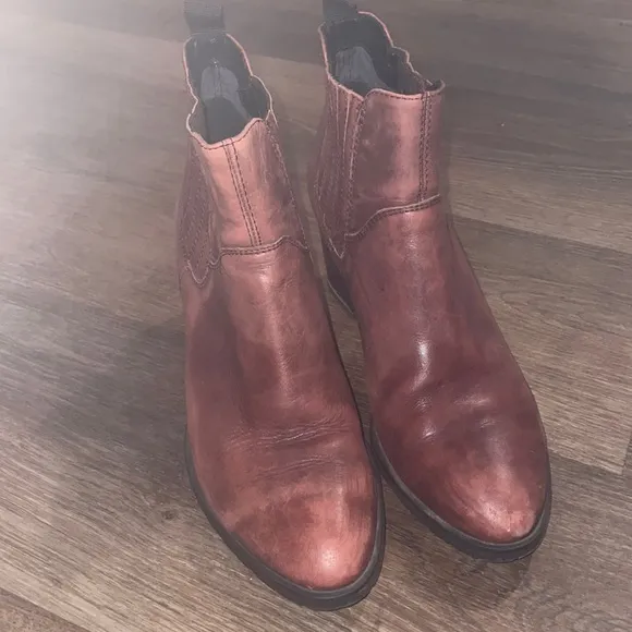 Vagabond Shoemakers Leather Rustic Brown Bootie