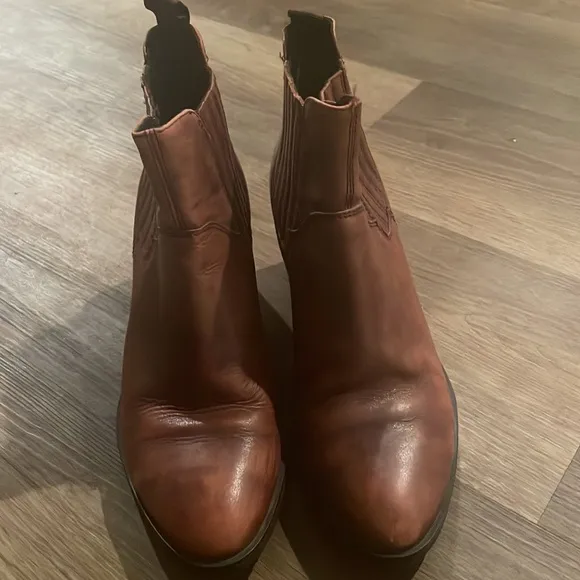Vagabond Shoemakers Leather Rustic Brown Bootie