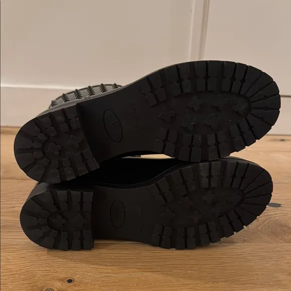 Valentino Rockstud Patent Rain Boots