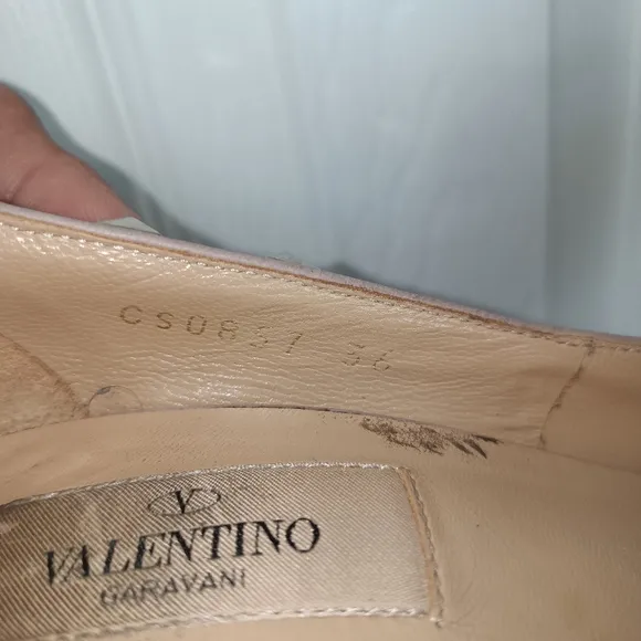 VALENTINO Rockstud Peep Toe  High Heels size 36
