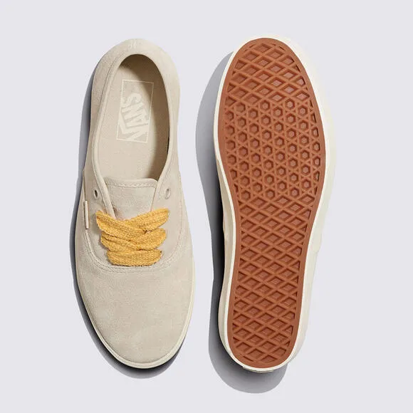 Vans Authentic Low Pro Suede Sneakers Low Top Shoes Fat Lace Yarrow Beige 8.5