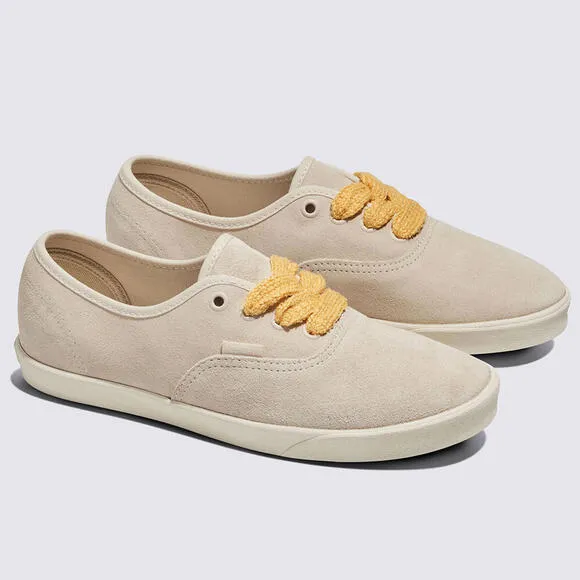 Vans Authentic Low Pro Suede Sneakers Low Top Shoes Fat Lace Yarrow Beige 8.5