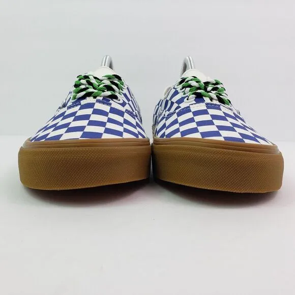 Vans Authentic Womens Size 8 Mens Sz 6.5 Checkerboard Blue White Low Skate Shoes
