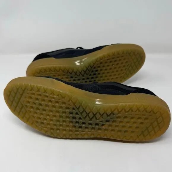Vans Ave Pro Black Gum Ultimate Waffle Skate Shoes Men's Size 8