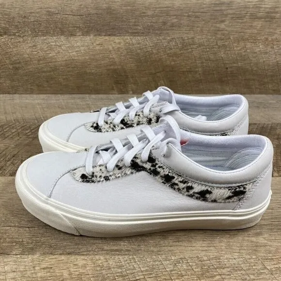 VANS Bold Ni Pony White/Pony Low Top Suede Skate Shoes Womens Sz 8.5 Mens 7 NEW