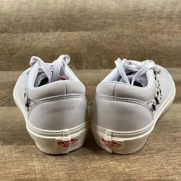 VANS Bold Ni Pony White/Pony Low Top Suede Skate Shoes Womens Sz 8.5 Mens 7 NEW