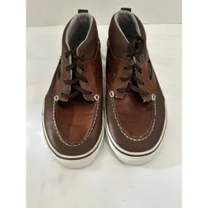 Vans California Chukka Del Barco Shoes Size 9.5 Brown Leather