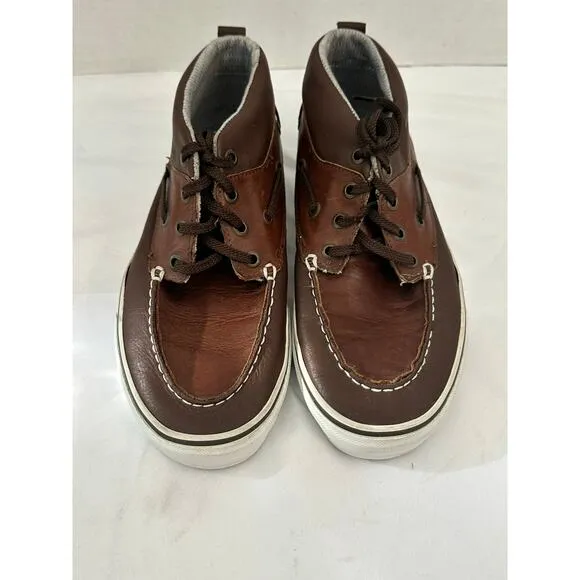 Vans California Chukka Del Barco Shoes Size 9.5 Brown Leather