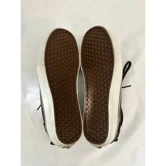 Vans California Chukka Del Barco Shoes Size 9.5 Brown Leather